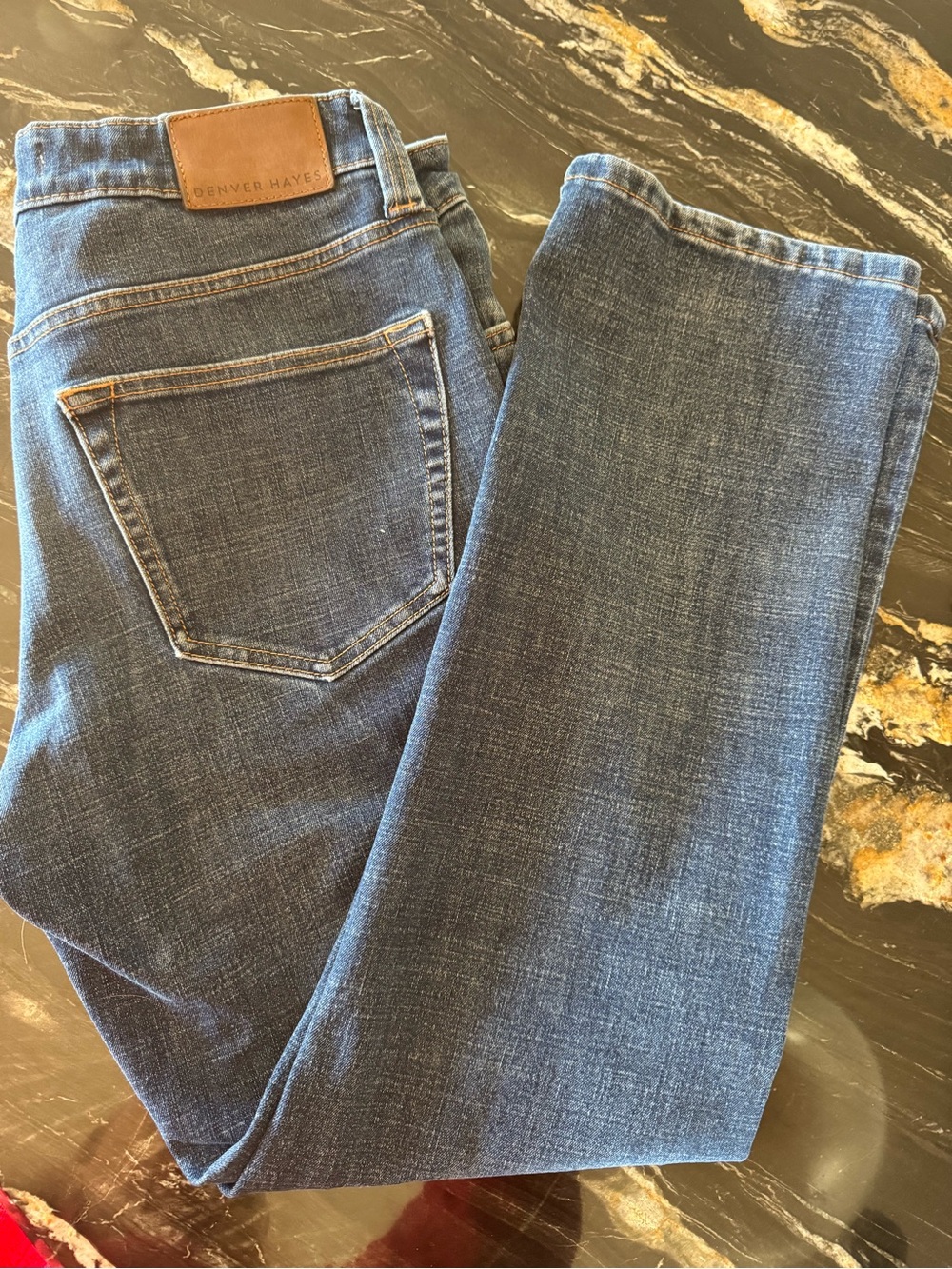 Denver Hayes Straight-Leg Dark Blue men’s Stretch Jeans